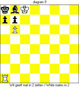 wit: Kc8,Ta1,b6 zwart: Ka8,Lb8,a7,b7